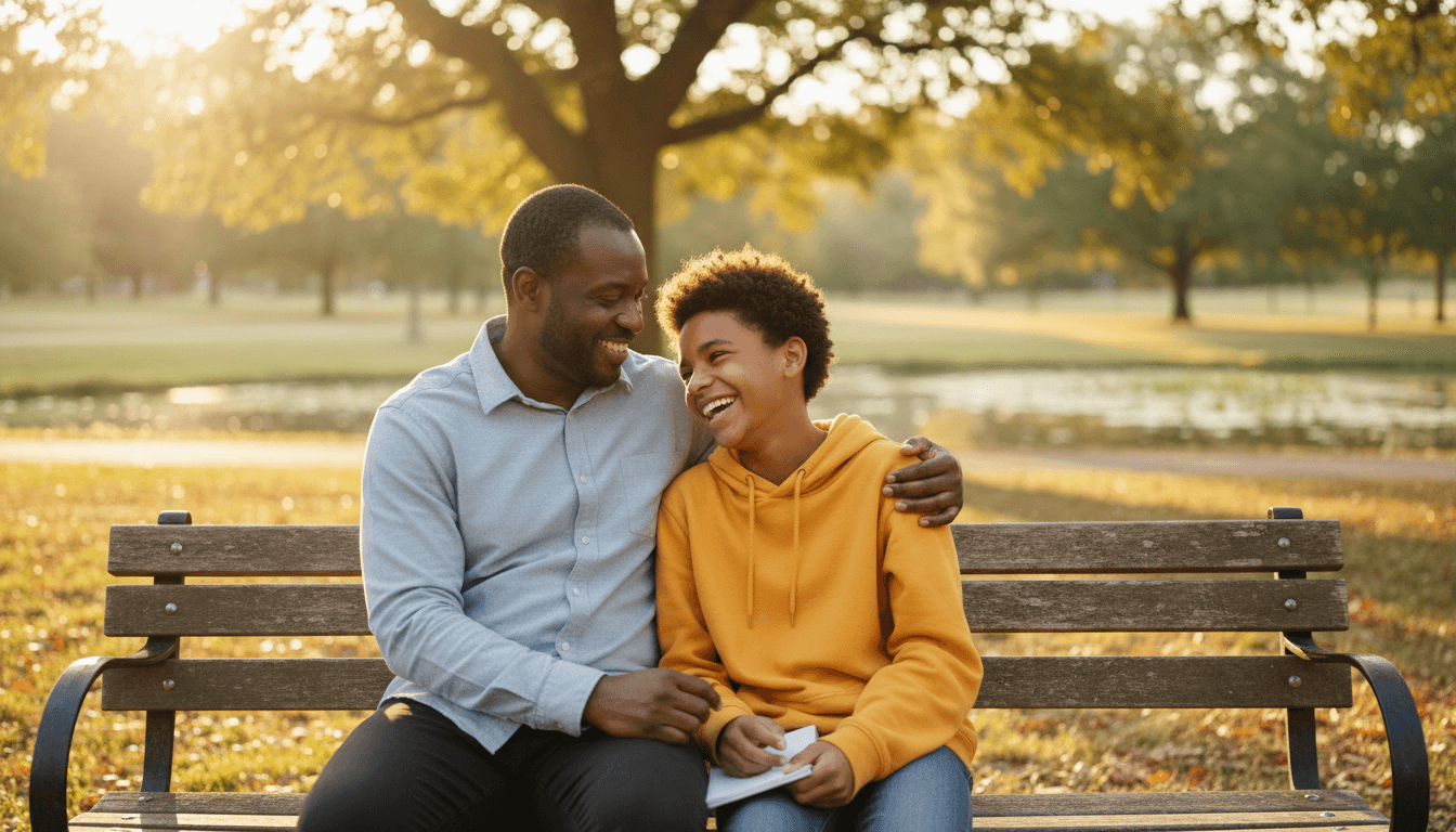 Father reflecting on his commitment to his child's future
